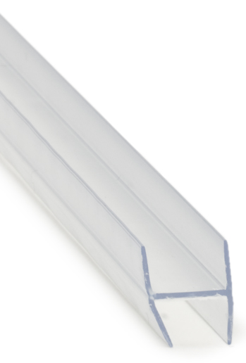 H-Profil 8 mm transp PVC, L=1,8 meter