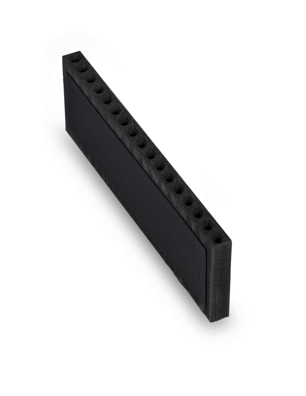 Ljudkanal för träkassett, hålad 337x20x100 mm