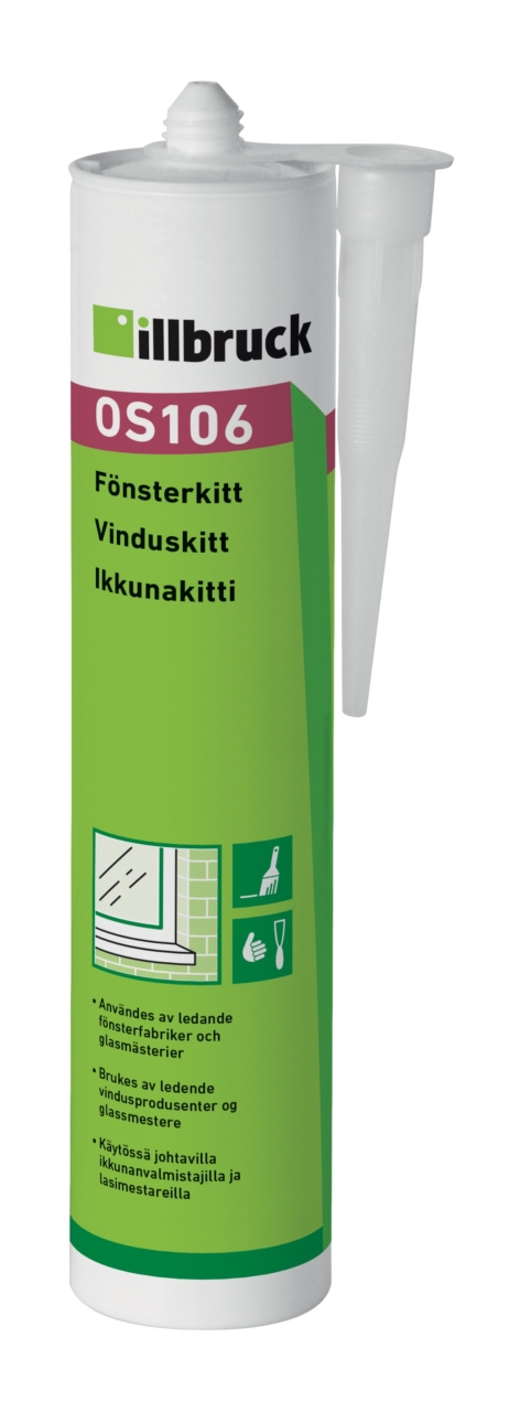 Fönsterkitt OS106 Benvit, 310 ml patron