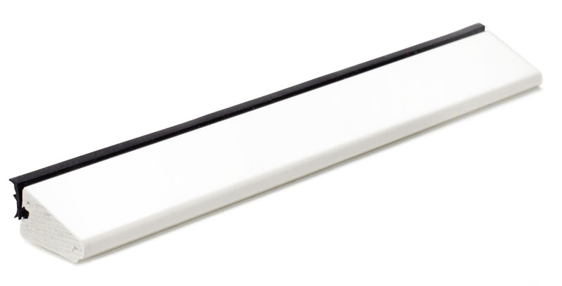 Glaslist i  PVC 26x17 VIT 3 m