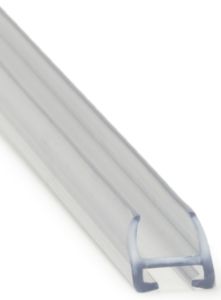 Kantlist för 6 mm glas av transp. PVC 1,8 m