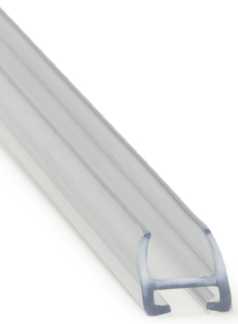 Kantlist för 6 mm glas av transp. PVC 1,8  m