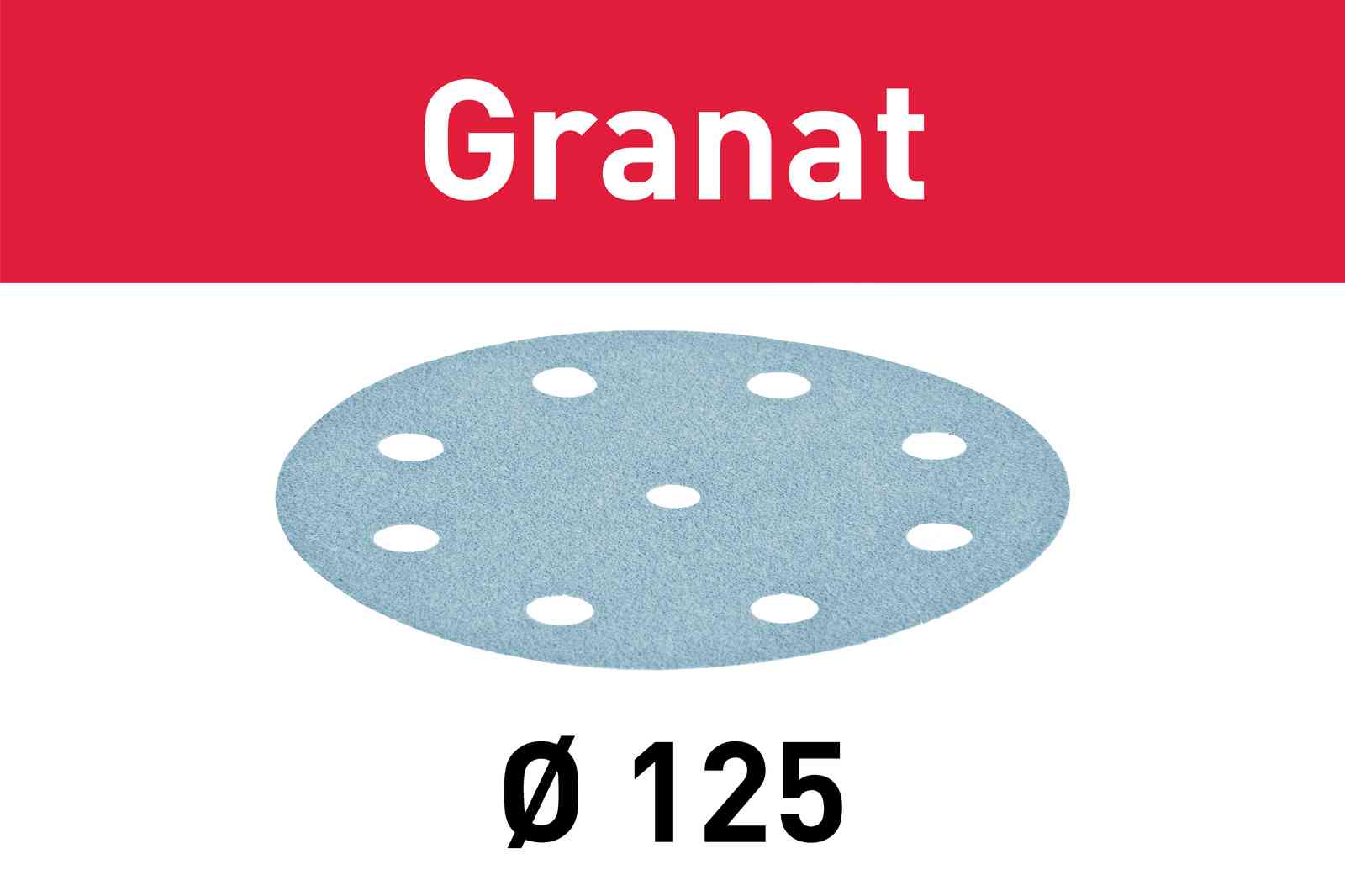 Festool Sliprond 125/9 mm K 60 (Granat) 50 st/fp