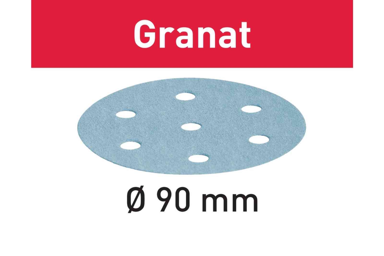 Festool Sliprond 90 mm K60 (Granat) 50 st/fp