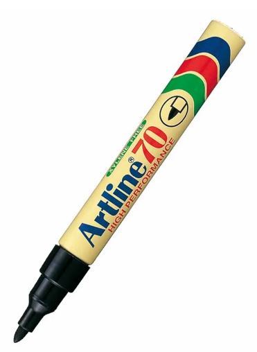 Märkpenna Artline 70 Svart