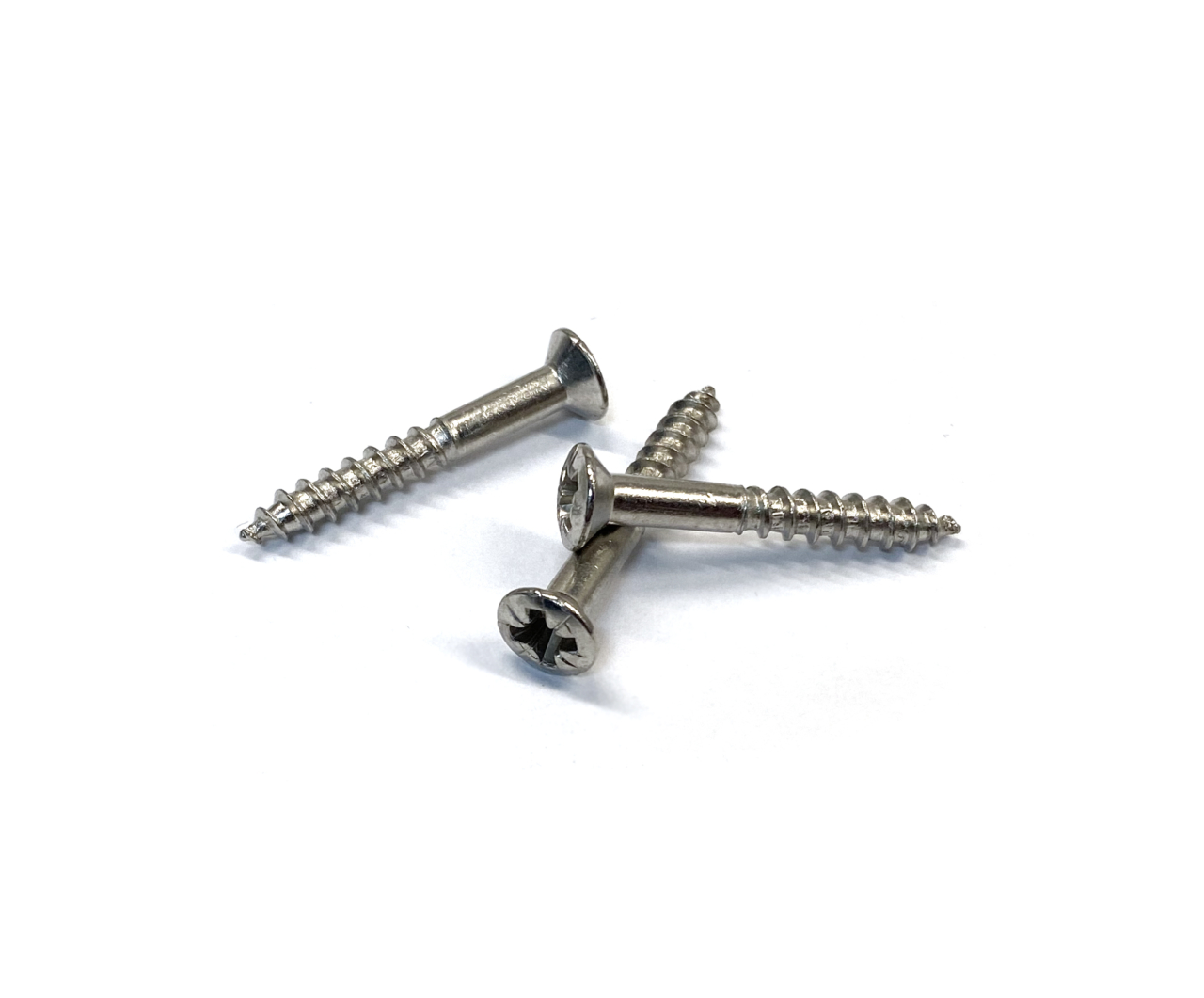 Skruv TKFX 3,5 x 25 mm, mässing förnicklad