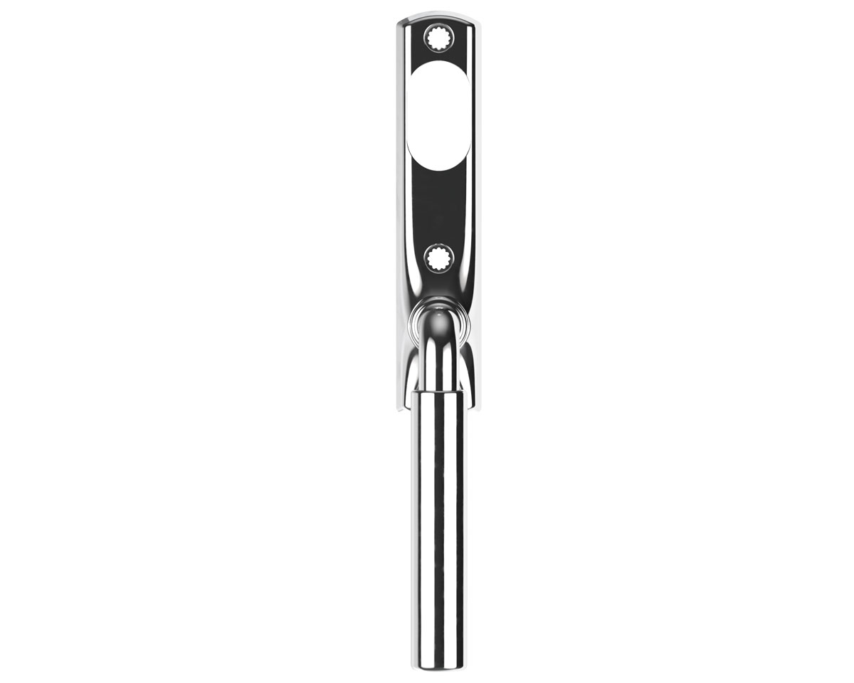 Fönsterhandtag Prästö långskylt rak, Krom