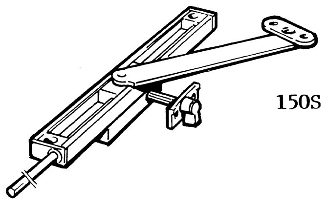 Fix 150S/4 L=1100H fönsterbroms / dörrbroms